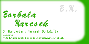 borbala marcsek business card